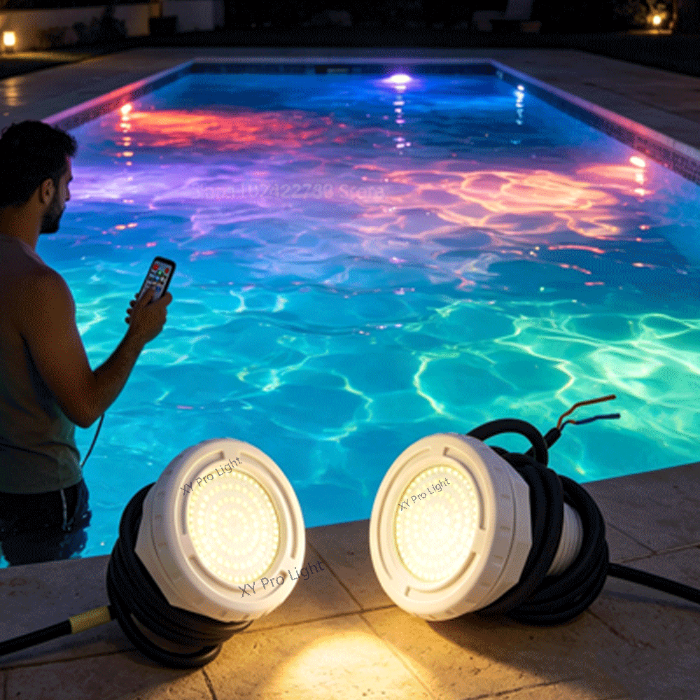 Xy Spa & Wellness George Town Reviews - 15W Kunststoff-Folien-Poolbeleuchtung IP68 12V Unterwasser-LED-Spa-Poolleuchten Harzgefüllte