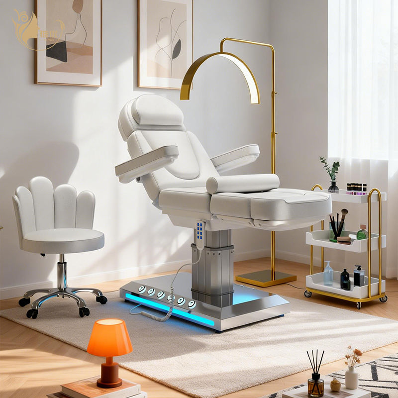 Spa Wellness Luxury - Elektrische Spa-Massageliege mit Metallrahmen und Kunstlederoberfläche