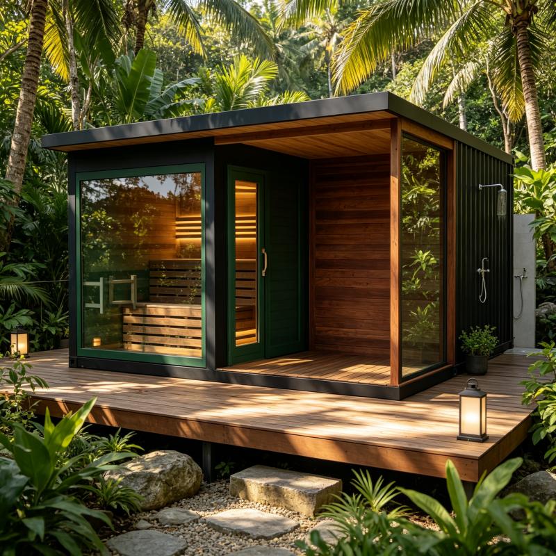 Spa Wellness Luxury - Luxuriöse Holz-Saunakabine in Maßanfertigung für Innenbereich,