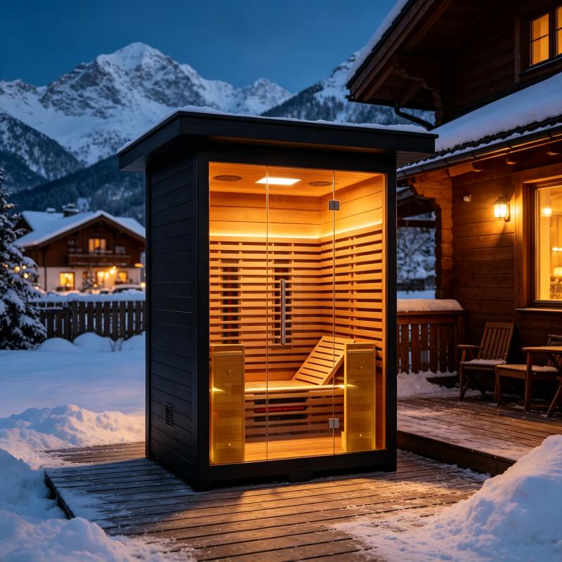Spa Wellness Luxury - Maßgefertigte Sauna-Kabine aus Massivholz für Innen-