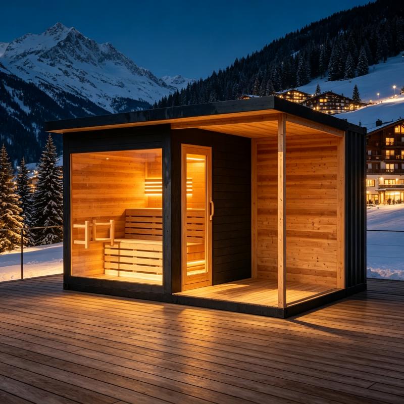 Luxuriöse Holz-Saunakabine in  – Spa Wellness Luxury Bewertung und Preis